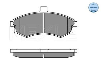 Комплект тормозных колодок, дисковый тормоз MEYLE 025 240 3117/W для HYUNDAI MATRIX