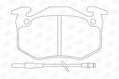 BREMSBELAGSATZ SCHEIBENBREMSE CHAMPION 571331CH 1