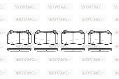 WOKING P5413.32 Тормозные колодки и сигнализаторы для NISSAN 350Z Roadster (Z33) 3.5 WOKING P5413.32 Тормозные колодки и сигнализаторы для NISSAN 350Z Roadster (Z33) 3.5