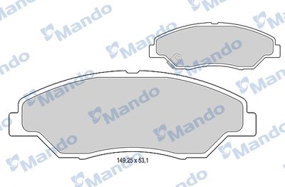 Комплект тормозных колодок, дисковый тормоз MANDO MBF015320 для KIA RETONA