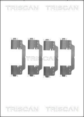 Комплектующие, колодки дискового тормоза TRISCAN 8105 101647 для MERCEDES-BENZ SLC