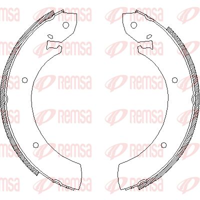 Комплект тормозных колодок REMSA 4250.00 для MERCEDES-BENZ MB