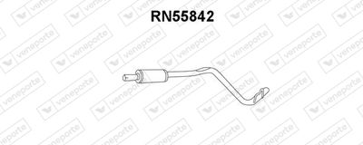 Предглушитель выхлопных газов VENEPORTE RN55842 для RENAULT SUPER