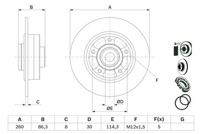 Brake Disc 0 986 479 E78