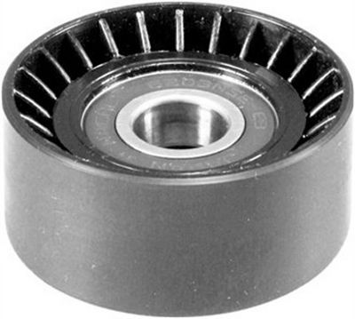 Įtempiklio skriemulys, V formos rumbuotas diržas