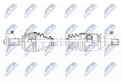 Wał napędowy NTY NPW-BM-119