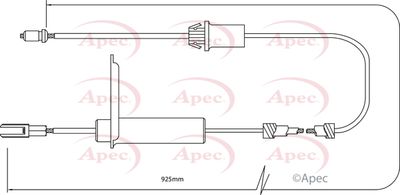 Cable Pull, parking brake APEC CAB1281