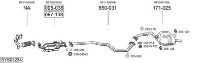 Изпускателна система BOSAL SYS03234