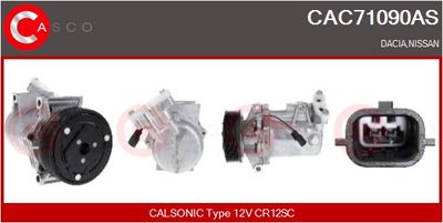 COMPRESOR CLIMATIZARE CASCO CAC71090AS
