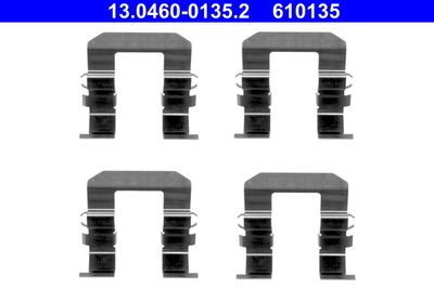 Комплектующие, колодки дискового тормоза ATE 13.0460-0135.2 для CHEVROLET CAPTIVA