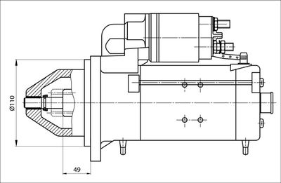Startér PRESTOLITE ELECTRIC 861040