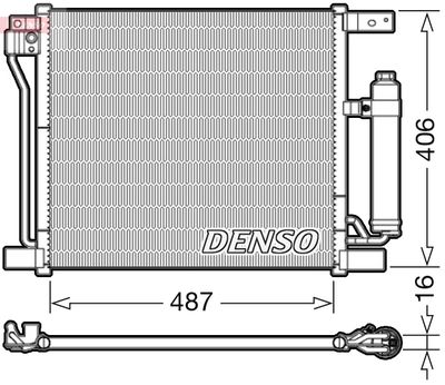 DENSO DCN46021 Радиатор кондиционера  для NISSAN JUKE (Ниссан Жуkе)