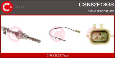 SENZOR TEMPERATURA GAZE EVACUARE