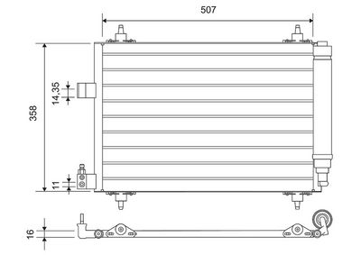 CONDENSATOR CLIMATIZARE VALEO 814090 2