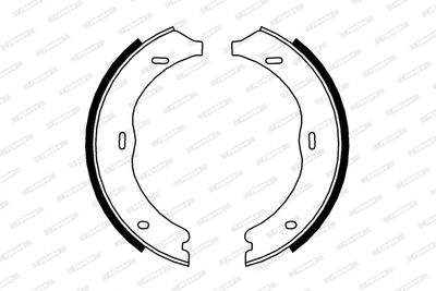 Bromsbackar, sats, parkeringsbroms FERODO FSB4003