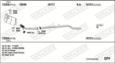Изпускателна система WALKER VOK006066