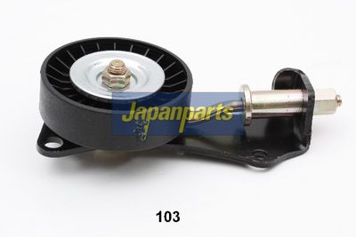 JAPANPARTS Įtempiklio skriemulys, V formos rumbuotas diržas