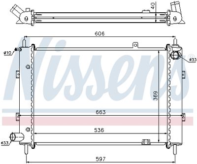RADIATOR RACIRE MOTOR NISSENS 62359A 5