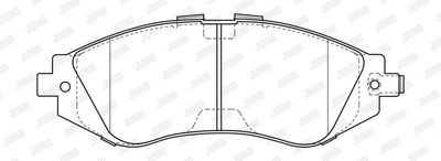 BREMSBELAGSATZ SCHEIBENBREMSE JURID 573718J 1