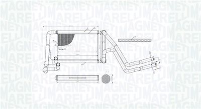 SCHIMBATOR CALDURA INCALZIRE HABITACLU MAGNETI MARELLI 350218488000 2