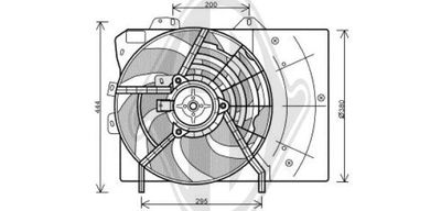 DIEDERICHS DCL1171 Вентилятор системи охолодження двигуна 