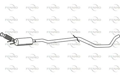 Filtr sadzy / filtr cząstek stałych, układ wydechowy FENNO P9829DPF