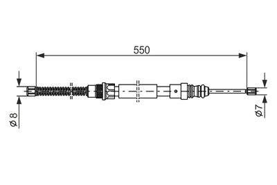 CABLU FRANA DE PARCARE BOSCH 1987477147