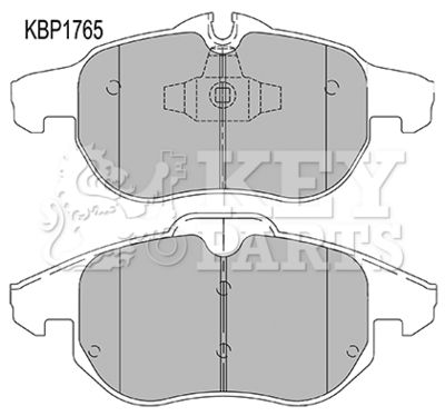 KEY-PARTS KBP1765 Гальмівні колодки 