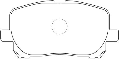 Комплект тормозных колодок, дисковый тормоз FIT FP0923 для TOYOTA NOAH/VOXY