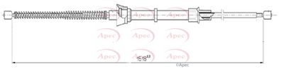 Cable Pull, parking brake APEC CAB1618