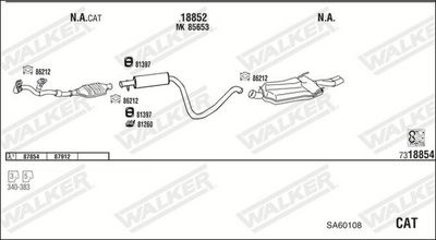 Изпускателна система WALKER SA60108