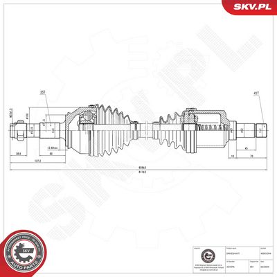 Hnací hřídel ESEN SKV 40SKV394