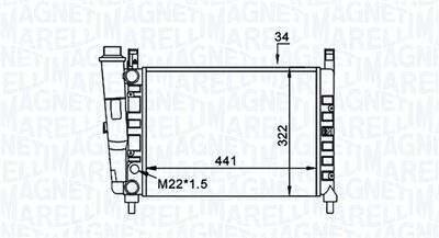 MAGNETI MARELLI Kühler, Motorkühlung