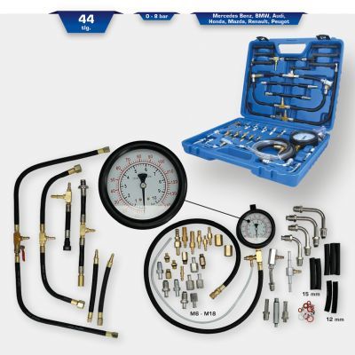 BRILLIANT TOOLS Sada testerů spalovacího tlaku benzín, 44-dílná, BT581400