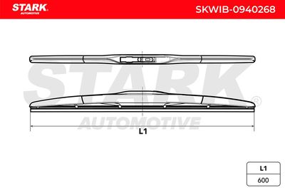 перо на чистачка STARK SKWIB-0940268