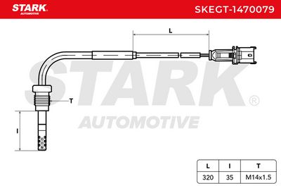 датчик, температура на изгорелите газове STARK SKEGT-1470079