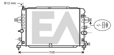 EACLIMA 31R54125 Крышка радиатора для OPEL ASTRA H GTC (A04)