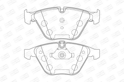 BREMSBELAGSATZ SCHEIBENBREMSE CHAMPION 573181CH 1