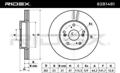 спирачен диск RIDEX