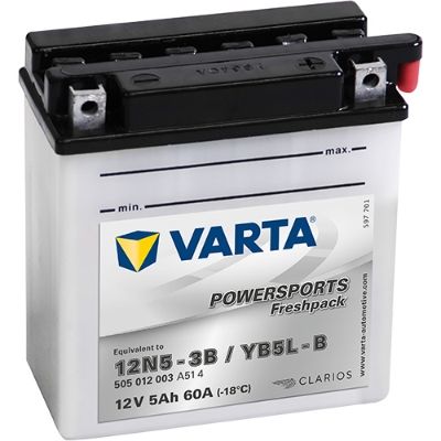 Стартерная аккумуляторная батарея VARTA 505012003A514 для YAMAHA TDR