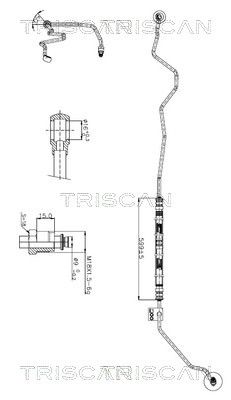 Hydraulická hadice, řízení TRISCAN 8516 29019