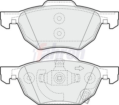 Fahren Brake Pad Set, disc brake FBP3333