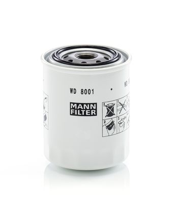 MANN-FILTER Filter, hydrauliek (WD 8001)