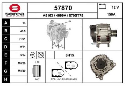 GENERATOR EAI 57870