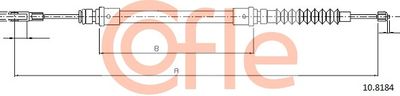 Тросик, cтояночный тормоз COFLE 92.10.8184 для VOLVO S90