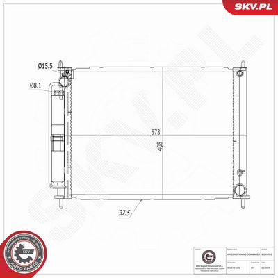 CONDENSATOR CLIMATIZARE ESEN SKV 86SKV592 9