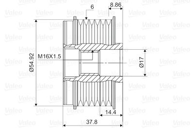 SISTEM ROATA LIBERA GENERATOR VALEO 588121 1