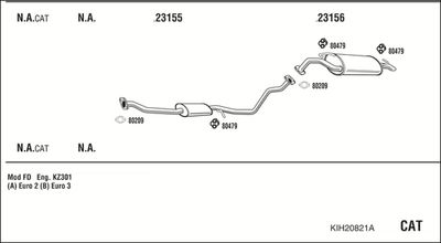 SISTEM DE ESAPAMENT WALKER KIH20821A