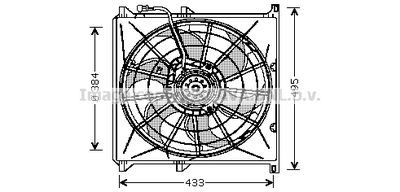 Вентилятор, охлаждение двигателя AVA QUALITY COOLING BW7503 для BMW Z3