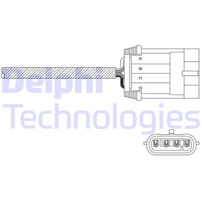 Лямбда-зонд DELPHI ES11049-12B1 для OPEL CALIBRA